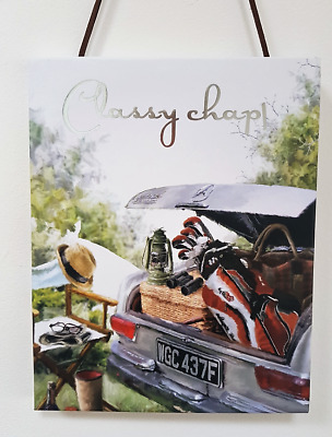 Harvey Makin Classy Chap Mercedes Paperwrap Hanging Plaque 20x16cm RRP £4.49 CLEARANCE XL £1